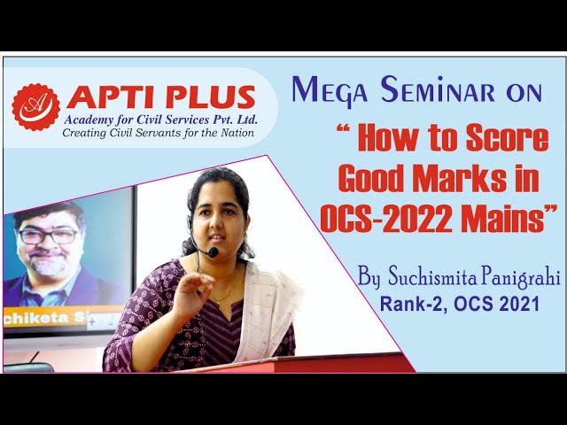 How to score good in OPSC OAS Mains Exam: Proven Tips from a Topper. By Suchismita Panigrahi Rank-2 class=