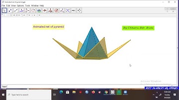 Animated net of pyramid