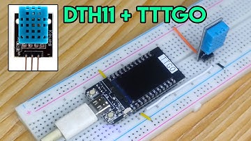 DHT11–Temperature and Humidity Sensor With LILYGO® TTGO T-Display ESP32 Webserver Temperature