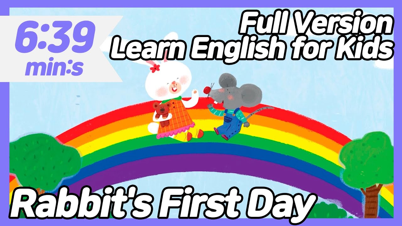 Rabbit's First Day Full version | Story animation, Alphabet, Word song ...