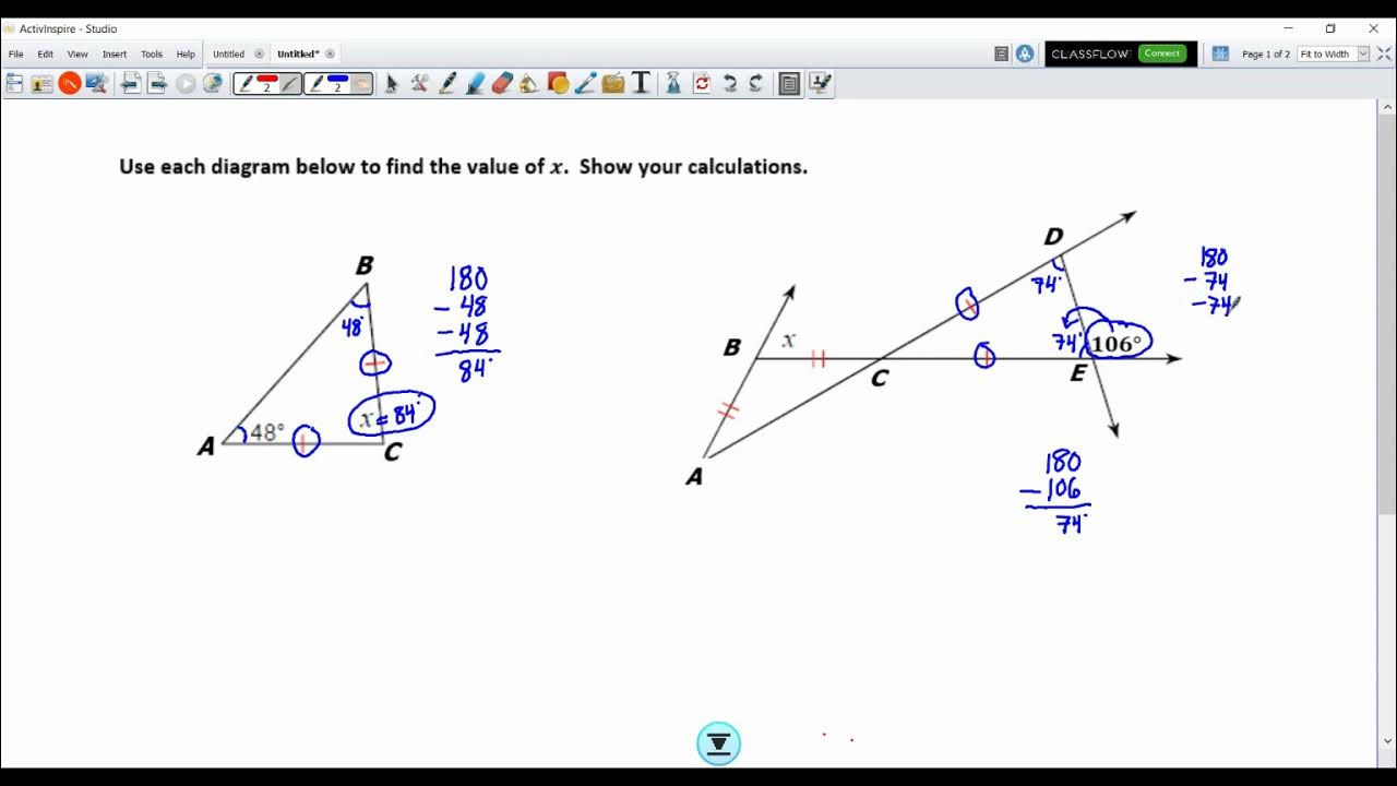 Example Isosceles Triangles YouTube