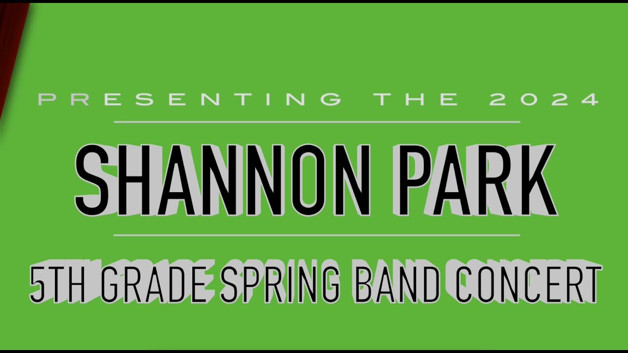 Shannon Park Elementary School Spring Band Concert YouTube