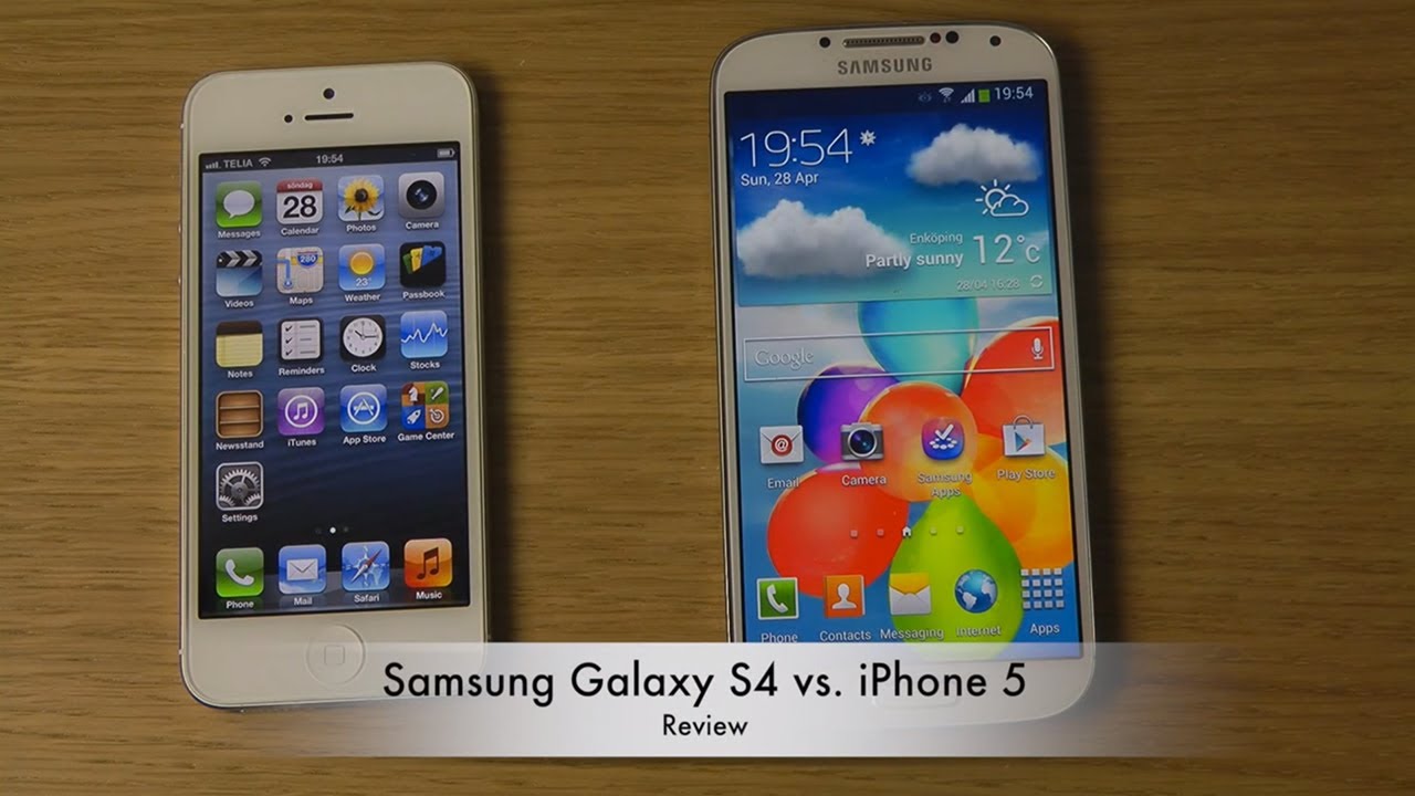 Samsung Galaxy S4 vs. iPhone 5 - Review 