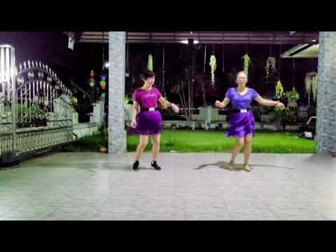 หัวใจเต้นคร่อมจังหวะ Line_Dance EP.77 ท่าเต้น By อ. นิรันดร์ จันทร์น้อย Dance by Aoi & Bum