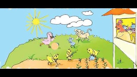 Story: The hen and her chicks, Class 4, Unit 25, Lesson 1, Page 50. (Reading passage)