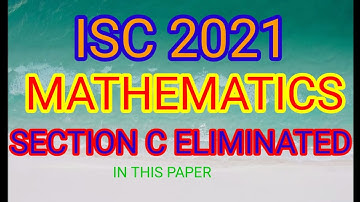 ISC 2021/SAMPLE PAPER/ISC SPECIMEN PAPER/ISC MATHEMATICS SAMPLE PAPER 2021/ISC MATHS MODEL PAPER2021