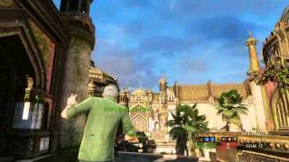 Uncharted 3: Glorious grenade throw with more glitches!