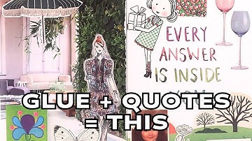 Flip Through of My Finished Quote Glue Book