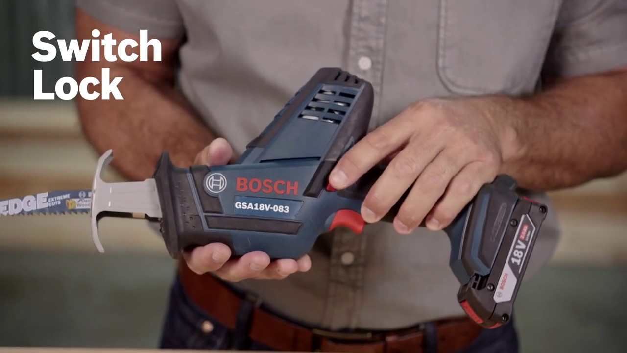 Bosch Gsa18v 083 18v Li Ion Compact Reciprocating Saw Youtube