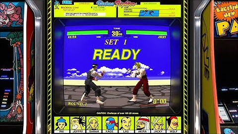 Virtua Fighter, Realistic Arcade Bezel with Reflective Shader by HyperSpaceMadness