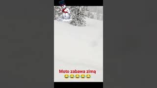 Moto zabawa zimą, uwaga rozwaliłem system.