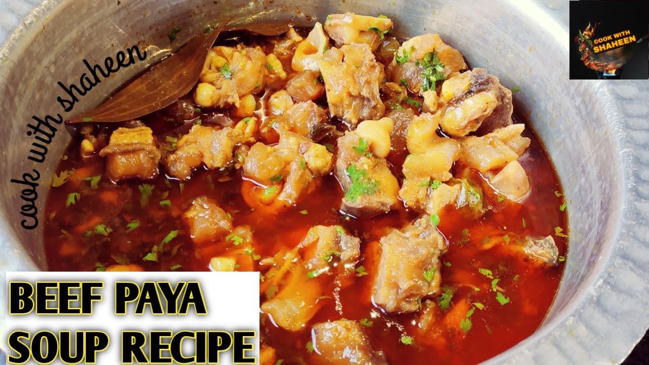 Beef paya soup recipe/bade ka paya recipecook withme cook with