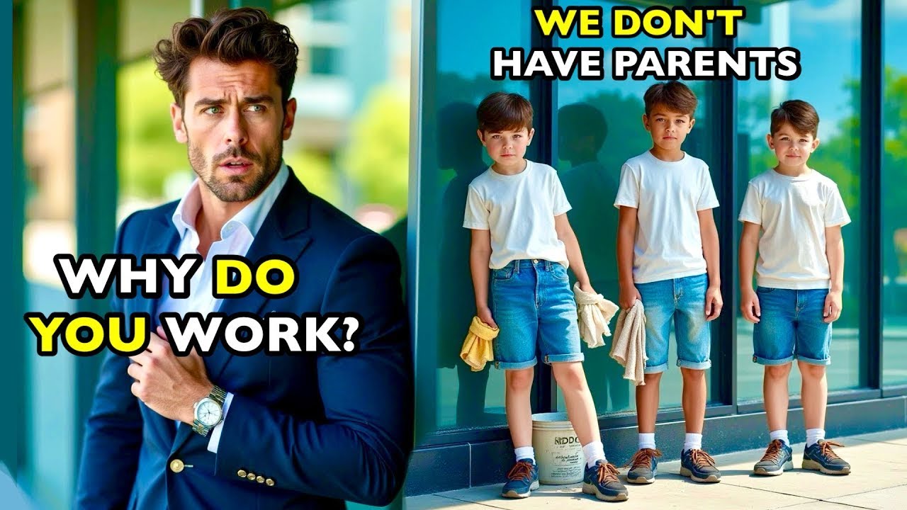 The millionaire CEO saw three boys washing his windows — and they looked just like him.