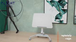 Flight Premium Mobile Sit Stand Workstation - Can Be Tilted And Folded