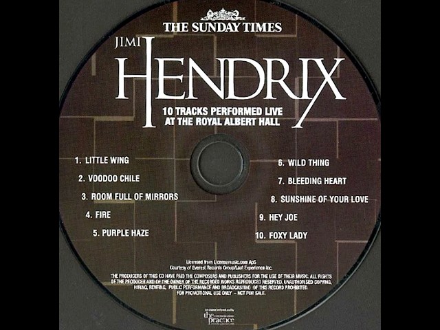 Jimi Hendrix - Royal Albert Hall 1969 - Full Album CD - YouTube