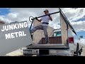 Dump (Trailer) Truck Scrap Load - Recycling Metal For Profit | Hauling Scrap Metal With The End Dump