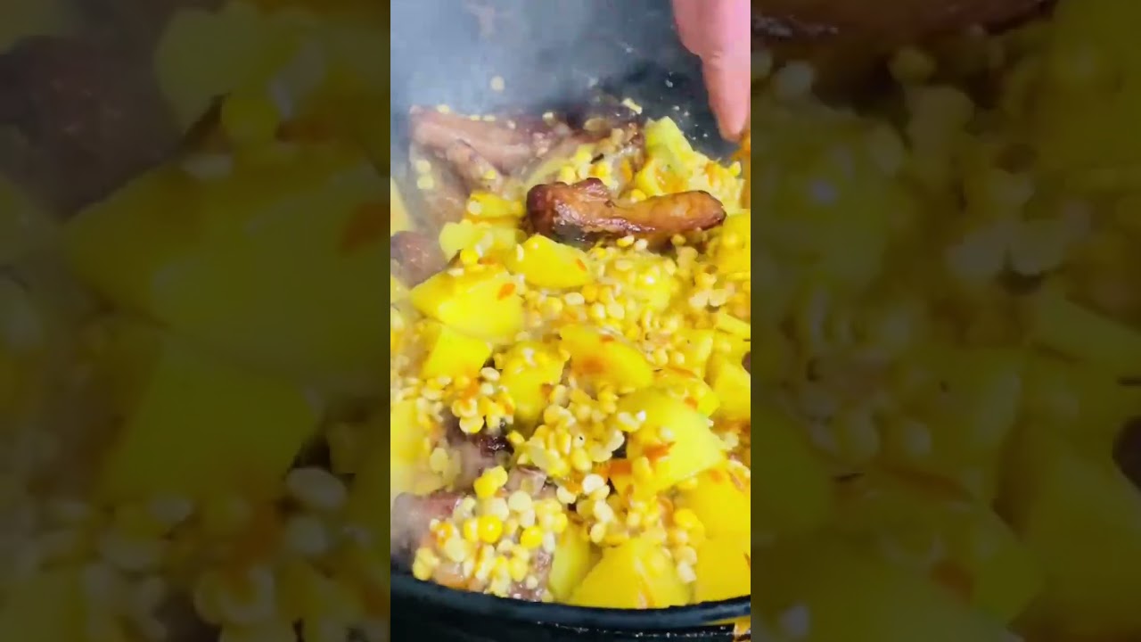 Готовим гороховый суп в казане! 5 часть. 