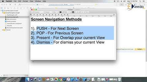 Navigation using Storyboard ID with PUSH, POP, Present and Dismiss