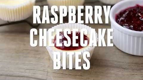 Raspberry Cheesecake Bites // Real Housemoms