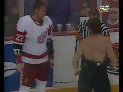 Brawl Colorado Avalanche vs Detroit Red Wings Fights Mar 26, 1997