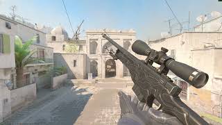 AWP Black Nile (Well-Worn) In Game Showcase - Anubis Collection | CS2