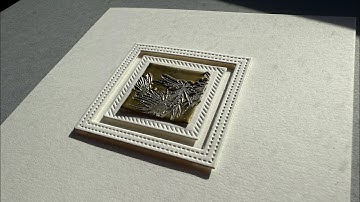 Debossed triple embossing