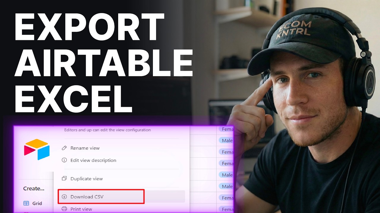 How To Export Airtable To Excel (2026) | Data Export Tutorial - YouTube