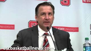 NC State basketball coach Mark Gottfried after win over ECU