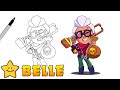 How To Draw BELLE 💰🤠 | Brawl Stars | New Brawler | Step By Step