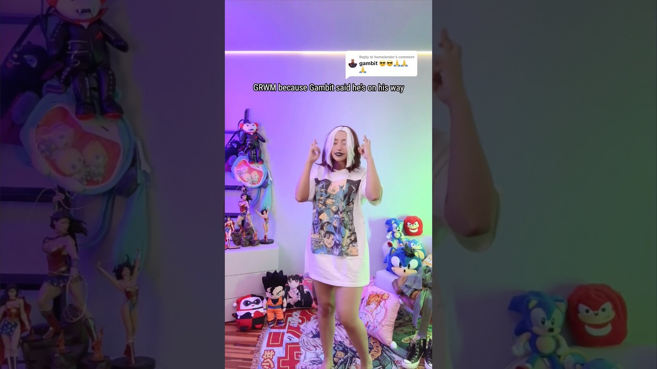 POV Gambit said he’s on his way 😍#grwm #cosplay #marvel