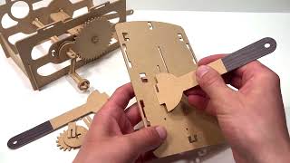 Crafting Motion: Building a 3D Wooden Junk Air Automata Model