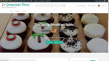 Sponsored Posts plugin - Add Sponsor