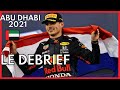 Debrief F1 : Le Grand Prix d' Abu Dhabi 2021