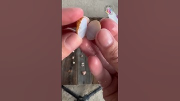 Tiny geodes  and NO the saw is not going to cut my hand off #shorts #geology #ring saw #geode ￼