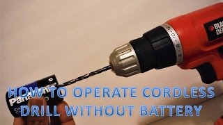 How to convert cordless drill to corded