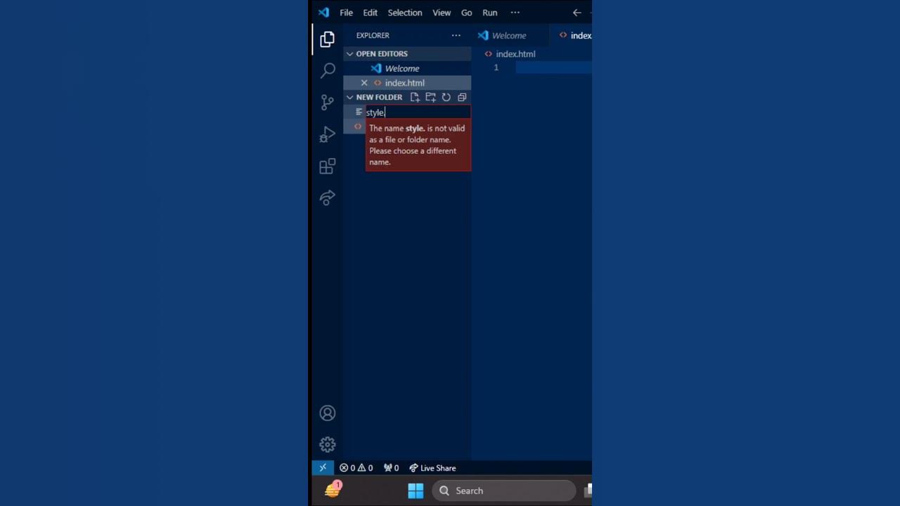 How to link html file to css file in Vs Code | How to link css file to ...