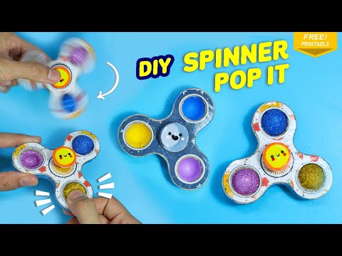 Diy Day Night Time Spinner Pop It