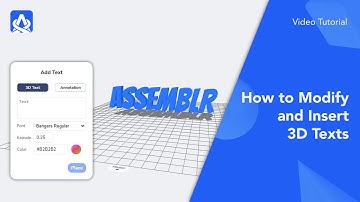 How to Modify and Insert 3D Texts | Assemblr Studio Web Tutorial