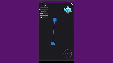 Interactive Rope physics simulation - custompaint flutter🔥#shorts