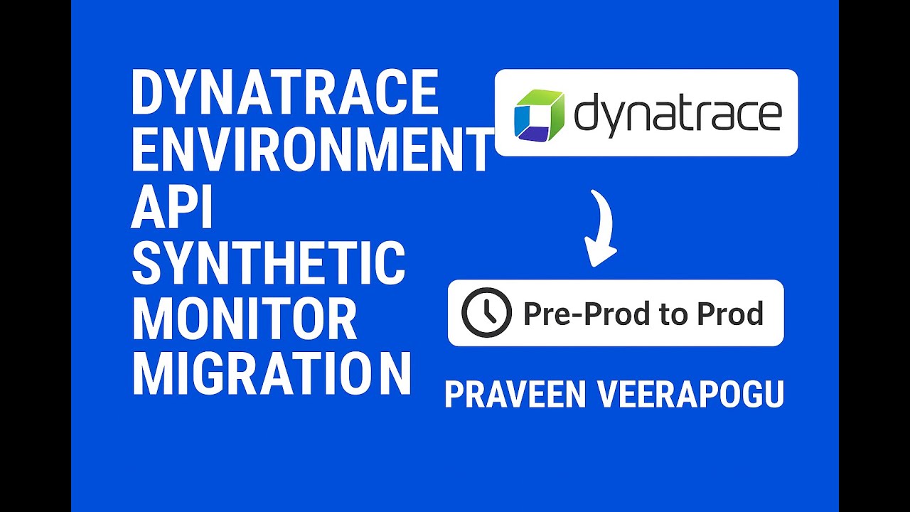 Dynatrace Environment API Explained with Use Case: Pre-Prod to Prod ...