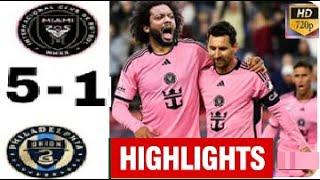 🔥 Messi Super Hattrick | Marcelo Debut | Inter Miami vs Orlando 5-1 | Highlights & All Goals 2024