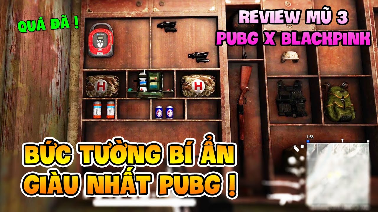 REVIEW BỨC TƯỜNG BÍ ẨN GIÀU NHẤT PUBG & MŨ 3 CHỮ KÝ BLACKPINK CỰC CHẤT =)) Nam Art