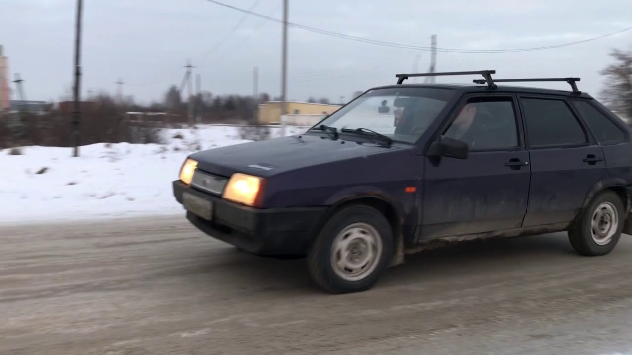 Боком на переднем приводе (ваз 2109) - YouTube