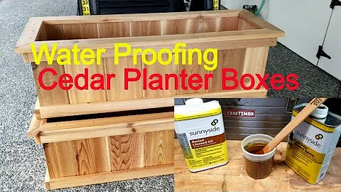 Water Proofing Cedar Planter Boxes