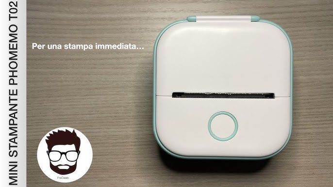Mini Stampante Portatile Bluetooth, Stampante Termica Tascabile con 10  Rotoli di Carta, Stampante Fotografica Istantanea per iOS Android per  Immagini