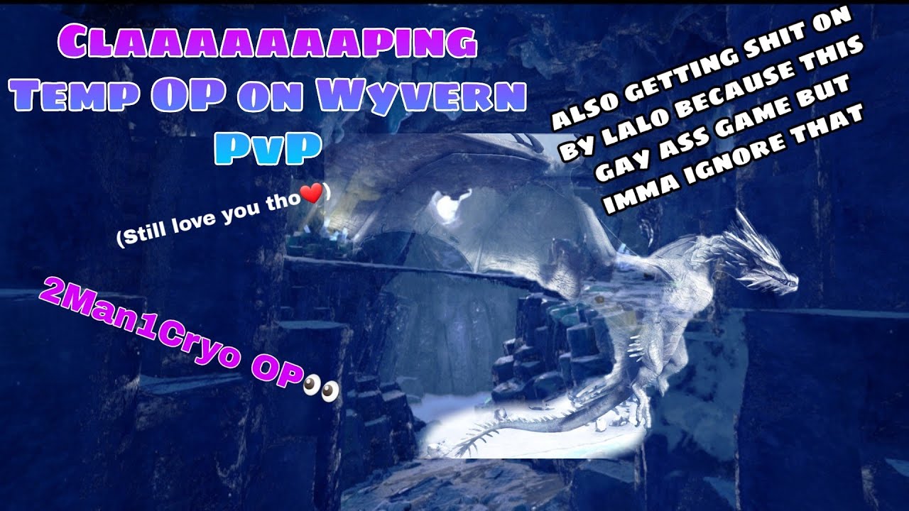 Wyvern PvP Against Cluster Alpha(Temp NOT OP)|Ice Queen|Ark PvP