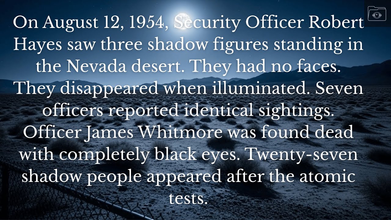 What Security Guards Saw at Nevada Test Site in 1954