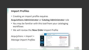Implementing Acquisitions in Alma: Automating the Acq Process & Upcoming Improvements to the PO Line