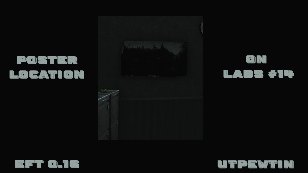 NEW ITEM "Poster" LOCATION ON LABS #14 - Hangar button room