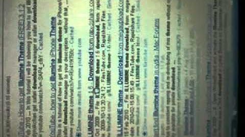 how to download and install illumine theme from pc to iphone or ipod touch.